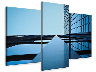 modern-3-piece-canvas-print-reflections-of-a-facade