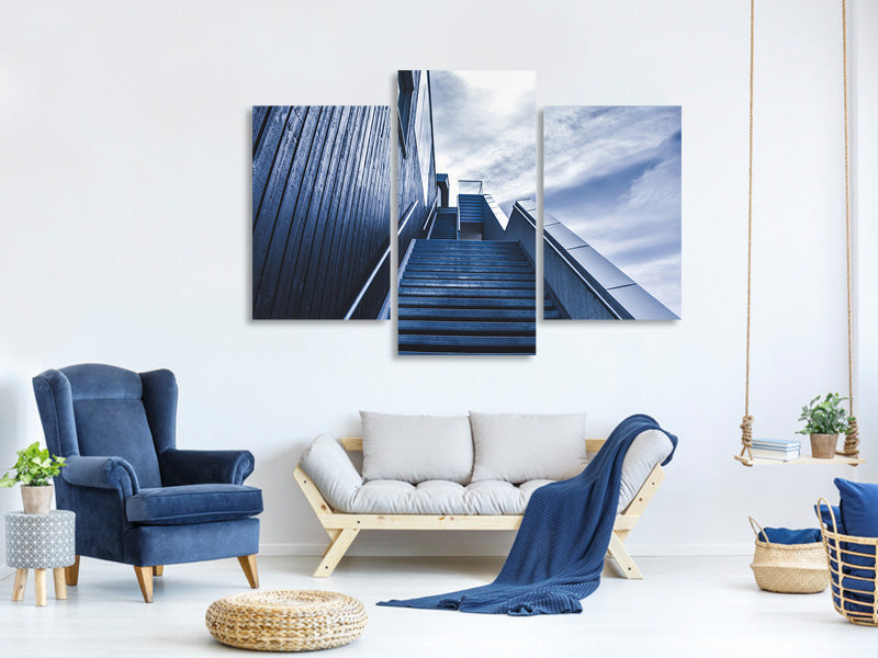 modern-3-piece-canvas-print-steep-stairs