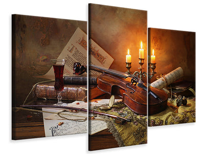 modern-3-piece-canvas-print-still-life-with-violin-and-candles