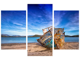 modern-3-piece-canvas-print-stranded-boat