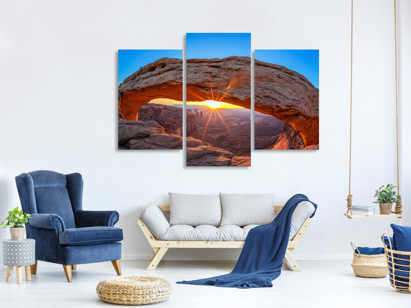 modern-3-piece-canvas-print-sunset-at-mesa-arch