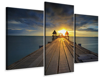 modern-3-piece-canvas-print-sunset-at-the-wooden-bridge