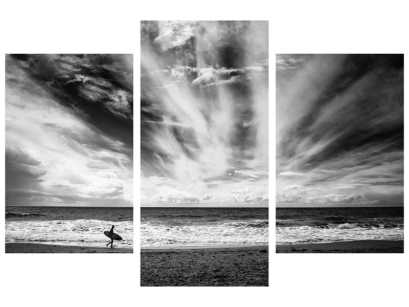 modern-3-piece-canvas-print-the-loneliness-of-a-surfer