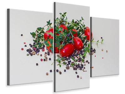 modern-3-piece-canvas-print-tomatoes-and-thyme