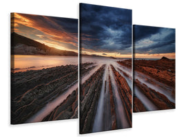 modern-3-piece-canvas-print-zumaia-flysch-vi