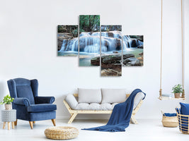 modern-4-piece-canvas-print-a-waterfall