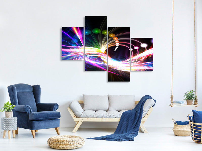 modern-4-piece-canvas-print-abstract-light-reflections