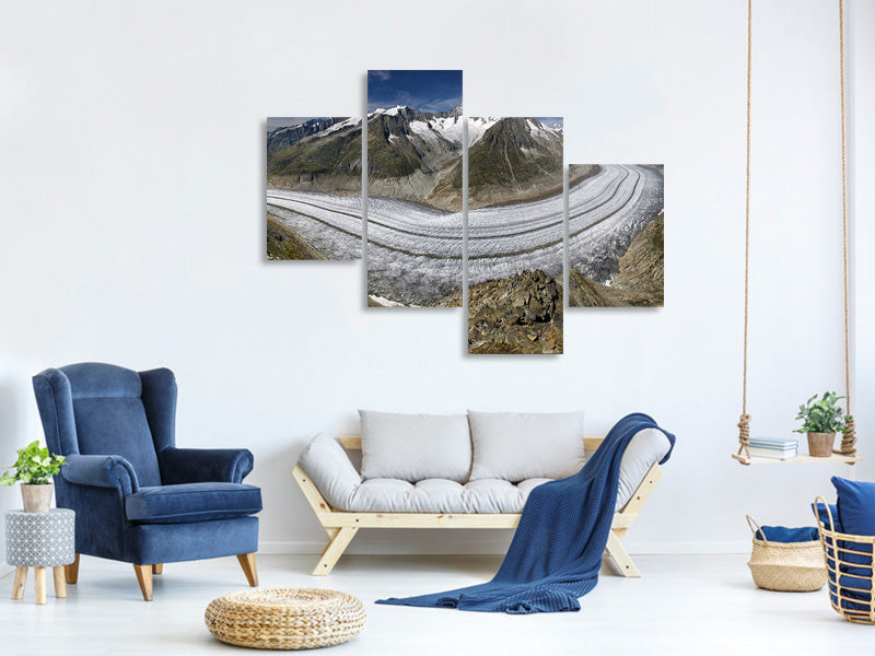 modern-4-piece-canvas-print-aletschgletscher