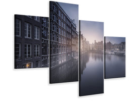 modern-4-piece-canvas-print-amsterdam-morning-iii