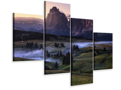 modern-4-piece-canvas-print-an-alpine-morning