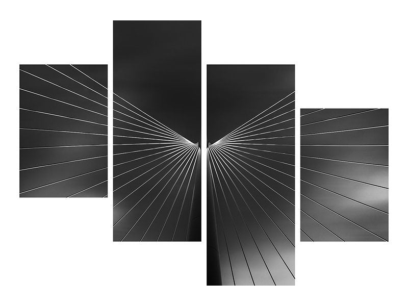 modern-4-piece-canvas-print-angel-in-black-and-white