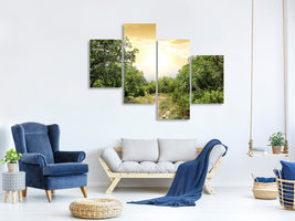 modern-4-piece-canvas-print-at-the-end-of-the-forest