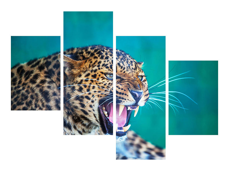 modern-4-piece-canvas-print-attention-leopard