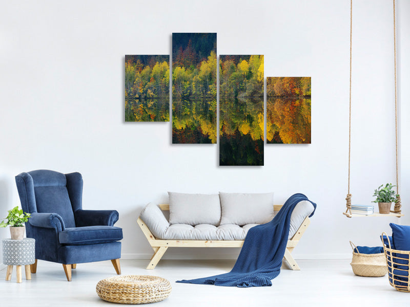 modern-4-piece-canvas-print-autumnal-silence