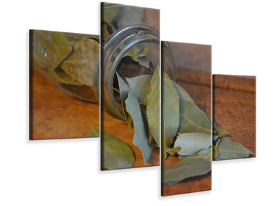 modern-4-piece-canvas-print-bay-leaves