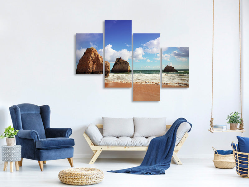 modern-4-piece-canvas-print-beach-thoughts