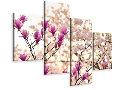 modern-4-piece-canvas-print-beautiful-magnolia-xl