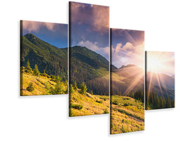 modern-4-piece-canvas-print-beginning-of-autumn