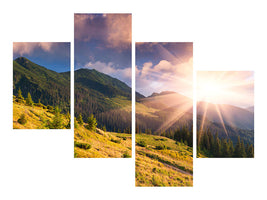 modern-4-piece-canvas-print-beginning-of-autumn