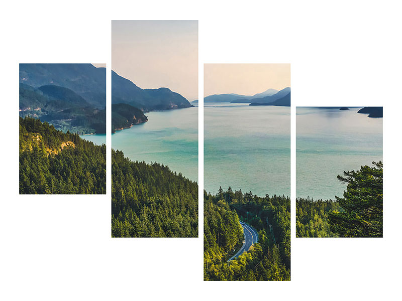 modern-4-piece-canvas-print-best-view-of-the-mountain-lake