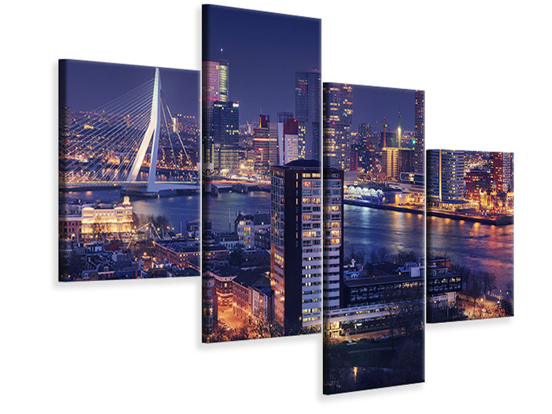 modern-4-piece-canvas-print-big-rotterdam-ii