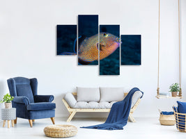 modern-4-piece-canvas-print-blue-triggerfish