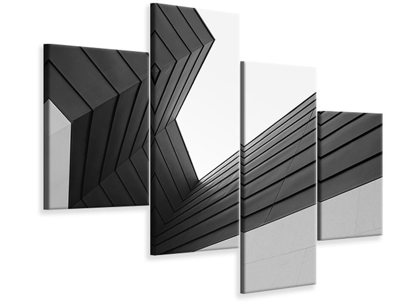 modern-4-piece-canvas-print-broken-lines-ii