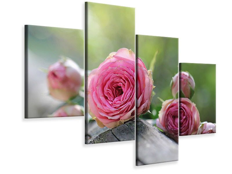 modern-4-piece-canvas-print-bush-roses