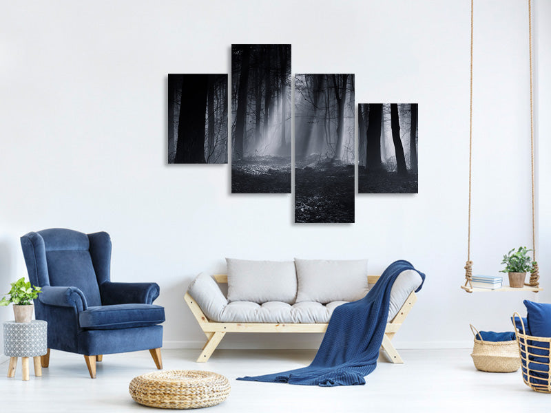 modern-4-piece-canvas-print-capela-forest
