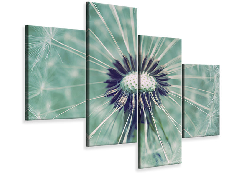 modern-4-piece-canvas-print-close-up-dandelion