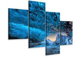 modern-4-piece-canvas-print-crystal-cave