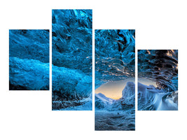 modern-4-piece-canvas-print-crystal-cave