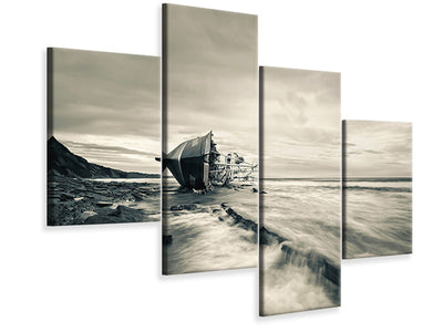 modern-4-piece-canvas-print-defeated-by-the-sea