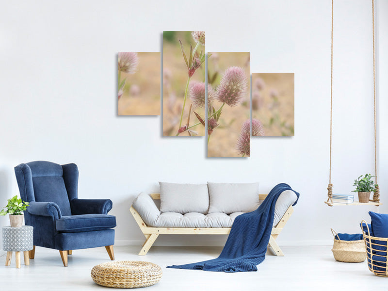 modern-4-piece-canvas-print-delicate-flowers