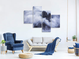 modern-4-piece-canvas-print-drama-in-the-mountains