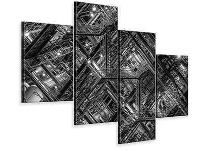 modern-4-piece-canvas-print-factory-staircase