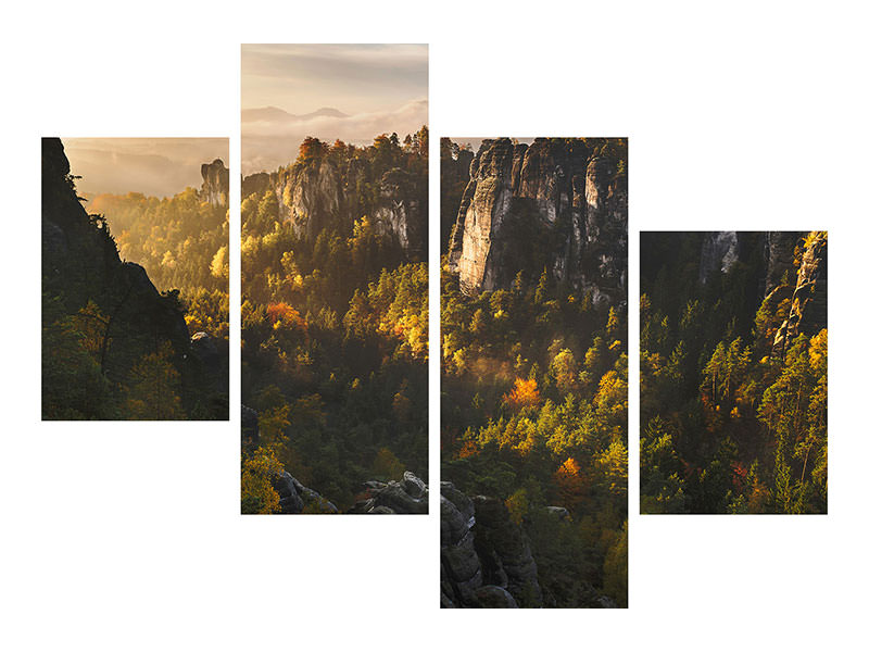 modern-4-piece-canvas-print-forest-whispers