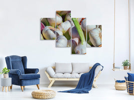 modern-4-piece-canvas-print-fresh-garlic