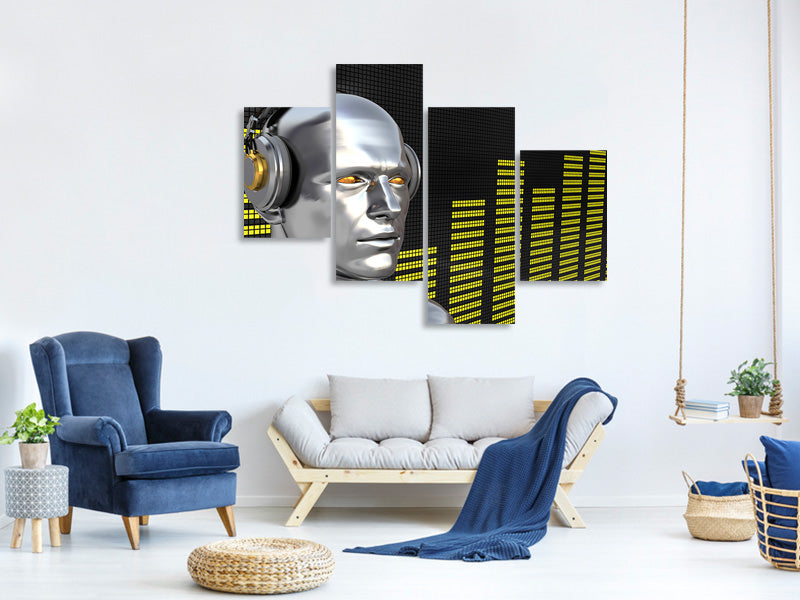 modern-4-piece-canvas-print-futuristic-dj