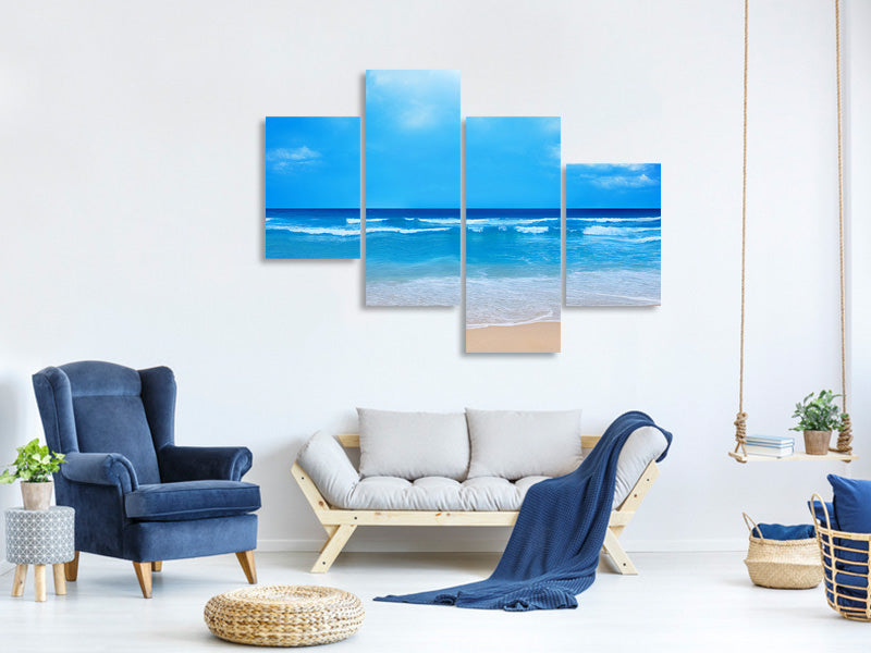 modern-4-piece-canvas-print-gentle-beach-waves