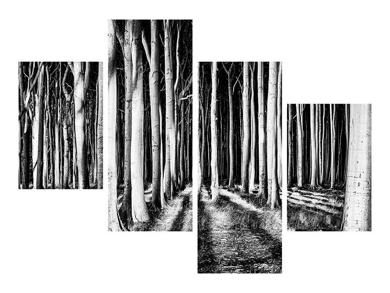 modern-4-piece-canvas-print-ghost-forest