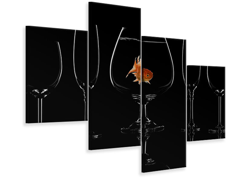 modern-4-piece-canvas-print-glass-fish