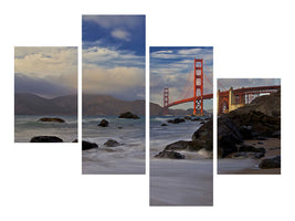 modern-4-piece-canvas-print-golden-gate-bridge-p