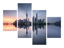 modern-4-piece-canvas-print-good-morning-shanghai