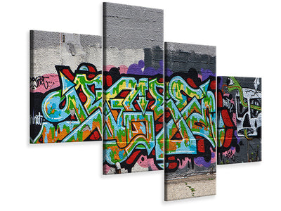 modern-4-piece-canvas-print-graffiti-in-new-york