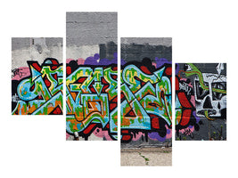 modern-4-piece-canvas-print-graffiti-in-new-york
