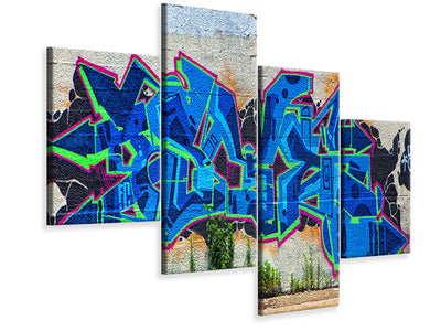 modern-4-piece-canvas-print-graffiti-nyc