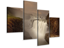 modern-4-piece-canvas-print-gullfoss-iii