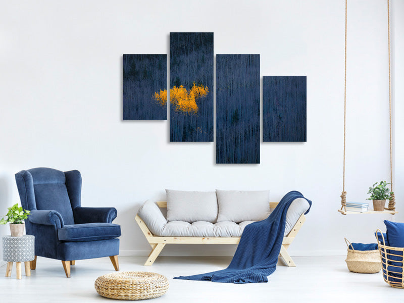 modern-4-piece-canvas-print-heart-of-aspens