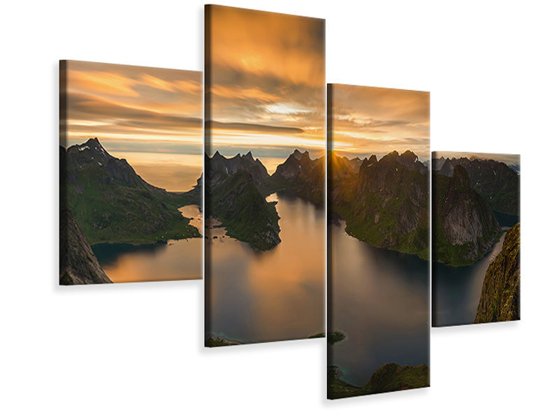 modern-4-piece-canvas-print-helvete-midnight-sun